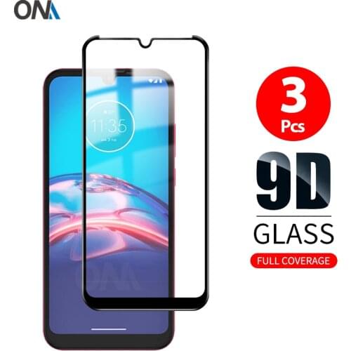 3Pcs 9D Curved Tempered Glass For Motorola Moto E6i / E6 Play / E6 Plus Screen Protector For Motorola E6s 2020 Protection Film