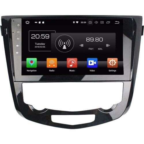 Octa Core 10.1'' Android 9.0 Car Radio DVD player GPS for NISSAN X-TRAIL Qashqai Dualis Rouge 2013-2016 AT 4G 64G STEREO
