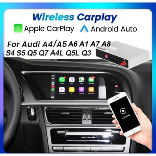 Wireless Apple CarPlay For Audi A1 A3 A4 A5 A6 A7 A8 Q3 Q5 Q7 MMI MIB Car Play Android Auto Mirror Siri Control Video Module