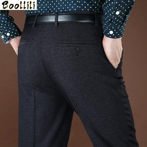 29-50 Big Size Men Summer Business Suit Pants Spring Autumn Male Thin Regular Fit 8 Colors Formal Office Baggy Trousers 42 44 46