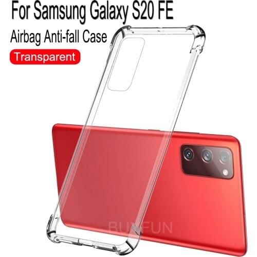 Phone Cover For Samsung Galaxy S20 Fe 4G 5G Shockproof Airbag Case For Samsung S20 S 20 Fe Soft TPU Anti-Scratch Coque On S20Fe