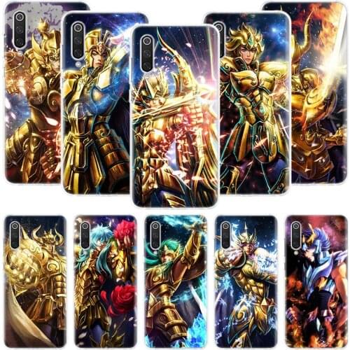 Anime Saint Seiya Phone Case For Xiaomi Redmi Note 10 9 8 Pro 9S 8 8T 7 6 5 6A 7A 8A 9A 9C 4X S2 K20 K30 Art Cover Coque