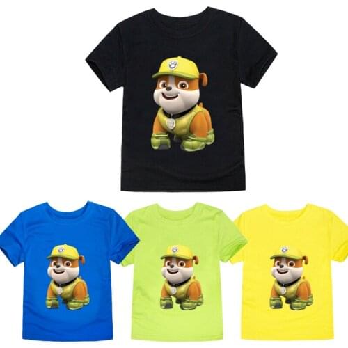 T Shirt Paw Patrol Print Clothes Girls 3D Funny T-shirts Costume Children 2021 Summer Clothing Kids Tees Baby Tshirt