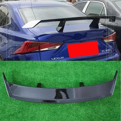 FOR Universal Spoiler Accessories Lexus IS ES GS Series CAR Trunk ABS Plastic Black Rear Lip Tail Wing Black Body Kit 2000-2021