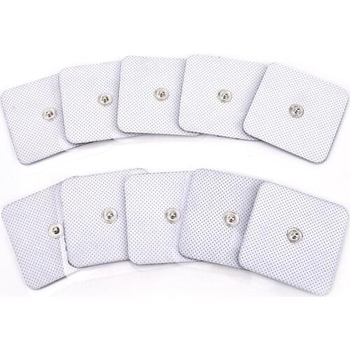 10Pcs/lot Electrode Pads Tens Electrodes for Tens Digital Therapy Machine Massager 5*5cm Nerve Stimulator