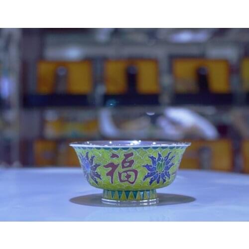 2019 New Arrival Noenname_null Metal Silver 4 Double Color Enamel Bowls