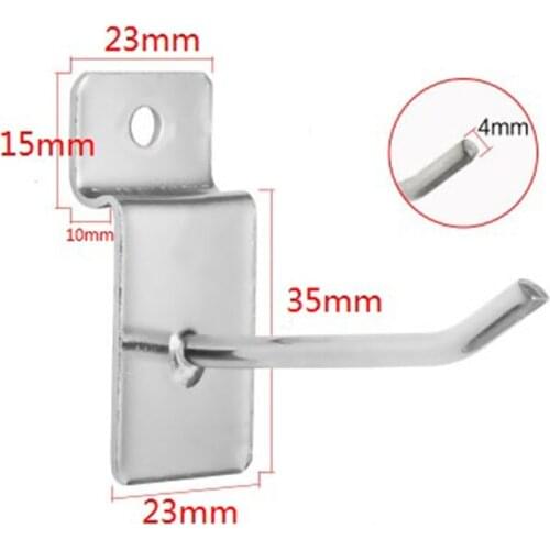 L50/70/100/150/200/250/300MM Length Chrome plated Slatwall Hooks Wire Dia.4MM Supermarket and Store Display exhibition Hooks
