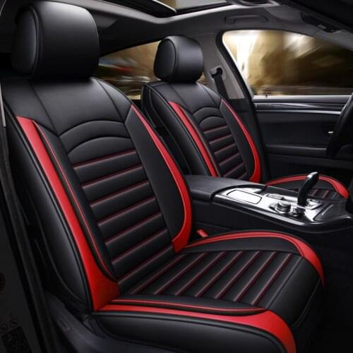 Quality Universal Leather Car Seat Covers Full Set Cushion Protector Accessories for Audi A3 8P 8V Sportback 8L A4 A5 A6 A1