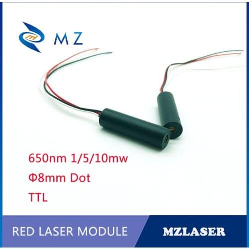 Red pwm control laser 8MM 650NM 1MW/5MW/10MW industrial grade APC drive dot laser module