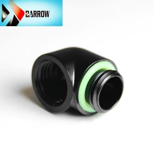 Barrow Brass G1/4 90 degree Fitting elbow , water cooling Adaptor, watercooling build fitting Black White Silver TDWT90-B01