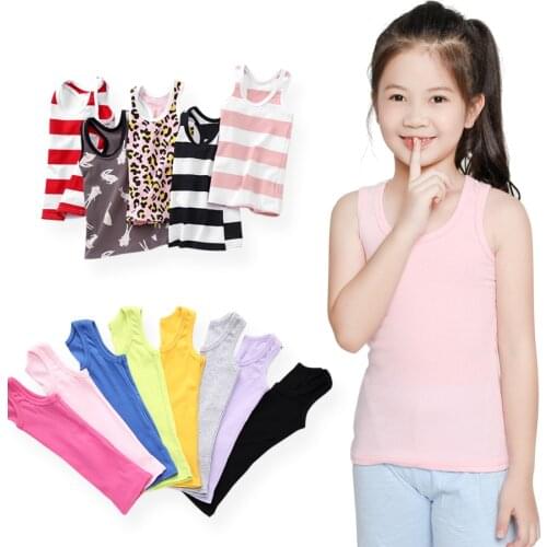 SheeCute Summer Children Tops Girls Boys Cotton Sleeveless Casual Vest SCH0932