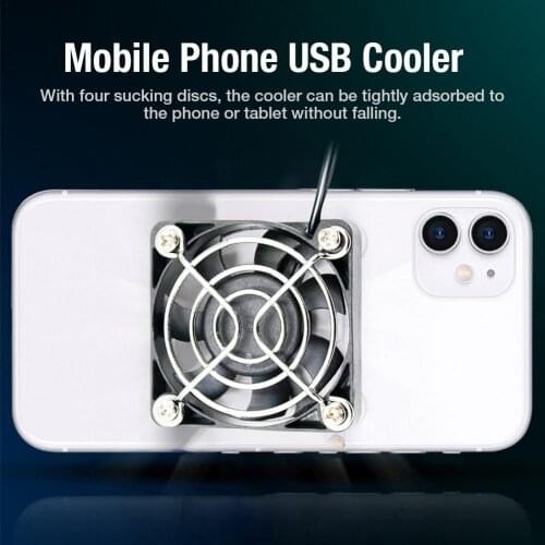 Mobile Phone USB Cooler Universal Portable Gamepad Radiator Fan Mute Radiator Controller Heat Sink for Phone Gamepad Game