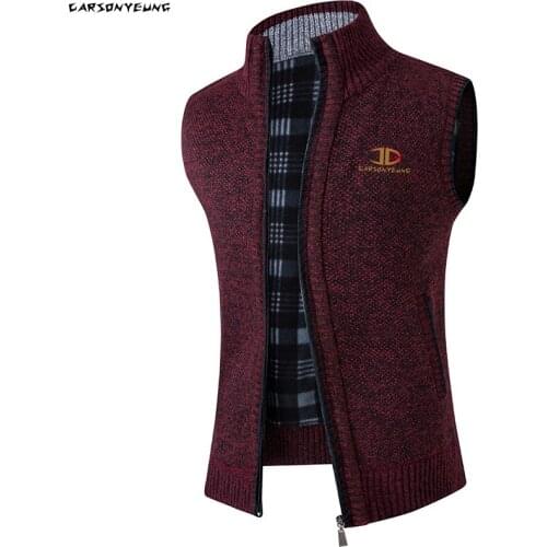 Mens Sweaters Autumn Winter Warm Knitted Sweater Jackets Cardigan Coats Vest Male Clothing Casual Sleeveless Knitwear clothe