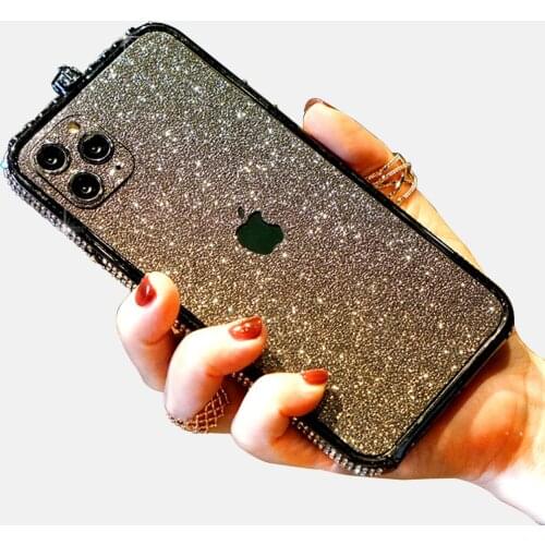 Wholesale In Stock Girl Phone Case Diamond Bumper Back Cover Protector Casing For iPhone X XR XS 11 12max 7s 8s plus 12 Pro Max