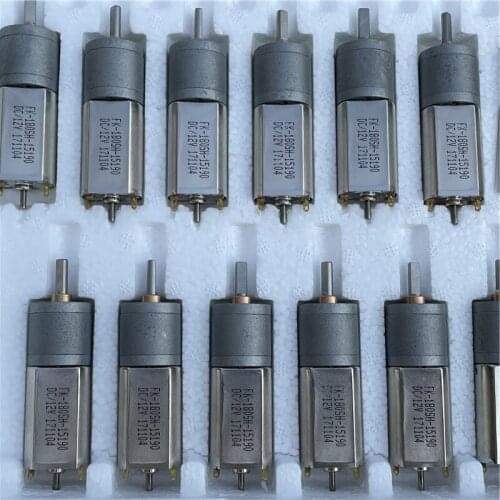 Brand new 180 DC motor 3V~12V 20~75rpm gear motor large torque metal gears 4mm T shaft gear motor