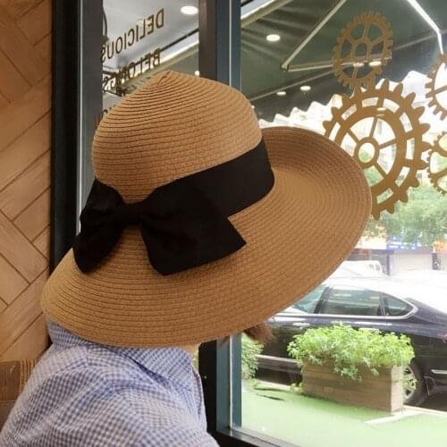 Parent-child woman Colorful Pompom Ball Summer Floppy Bucket Cap Kids Girls Large Wide Brim Straw Woven Sun Protection Beach Hat