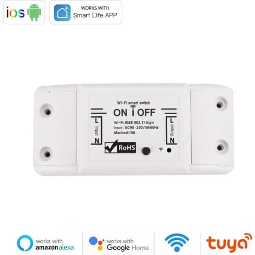 Tuya WiFi Smart Light Switch, Smart Home Automation DIY Module, Tuya Smart Life APP Remote Control, Work With Alexa Google Home