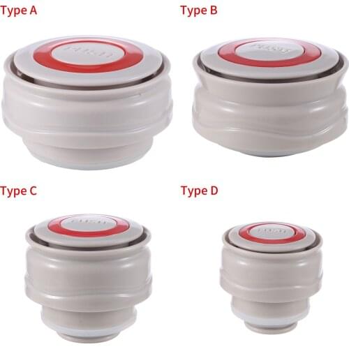 Universal Thermal Mug Lid Press Button Vacuum Flask Stopper Plastic Water Bottle Cover Leakproof Pot Kettle Cap Travel Cup Lids