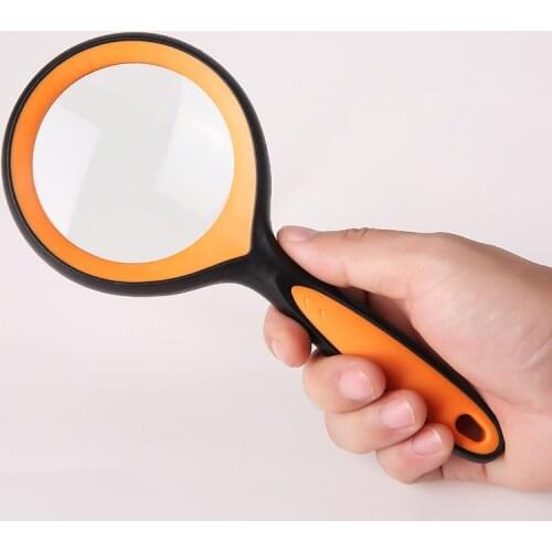 Magnifying Glass for Kids,4 Pack 10X 75mm Magnifying Glass with Non-Slip Soft Rubber Handle, Suitable for Reading Newspapers, In