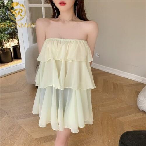 New Sexy Slash Neck Summer Strapless Shoulder Slim Shirt Women Ruffles Patchwork Solid Vestidos Holiday Solid Shirt Top