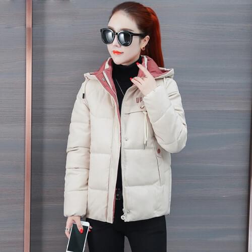 2020 Winter Jacket Women Parkas Warm Outerwear Plus size Hooded Coats Short Female Slim Cotton padded Casual Tops Winter Clothes