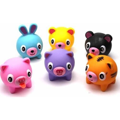 1Pcs cute talking animal Squeeze toy tongue out Cute new exotic animal decompression vent toys For Children For Antis Stress