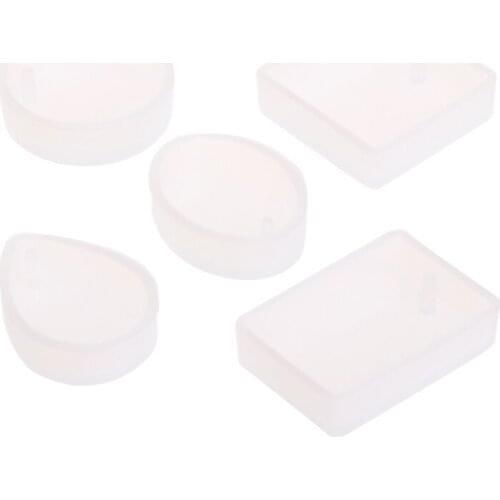 5pcs DIY Silicone Mould Craft Mold For Resin Necklace Jewelry Pendant Making