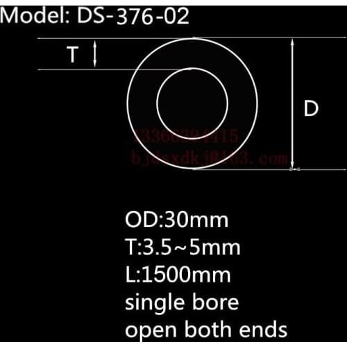 99.5%Al2O3 Heat Resistant Furnace Corundum Tube OD30*ID25*L1500mm/High Temperature Laboratory Tube Furnace Use Alumina Tube