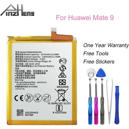 PINZHENG 4000mAh HB386483ECW+ Battery For Huawei Honor 6X Mate 9 lite GR5 Replacement Mobile Phone High Quality Battery