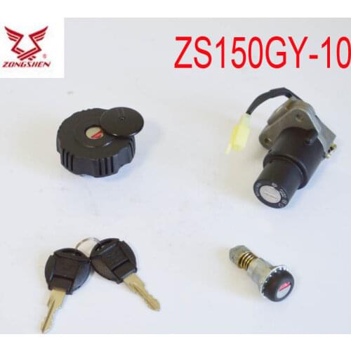 ZS150GY-10 150cc key switch ignition lock fuel cap dirtbike motorbike dirt bike zongshen motorcycle accessories free shipping