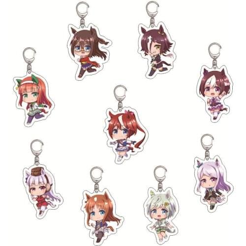 Anime Umamusume: Pretty Derby Silence Suzuka Special Week Gold Ship Acrylic Stand Figure Model Plate Desktop Toy Keychain Gift