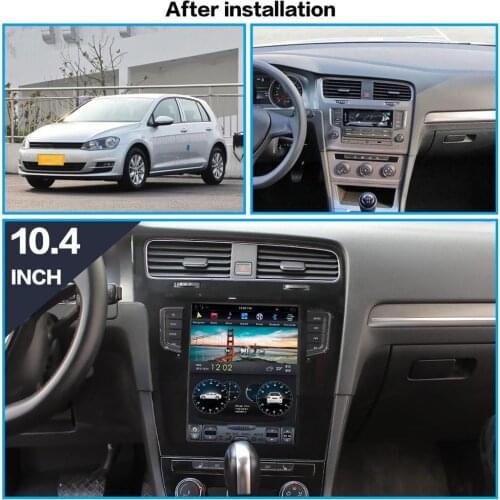 Verticl screen Tesla style Android 9.0 Car multimedia Player For VW Volkswagen Golf 7 2010+ car GPS audio radio stereo head unit