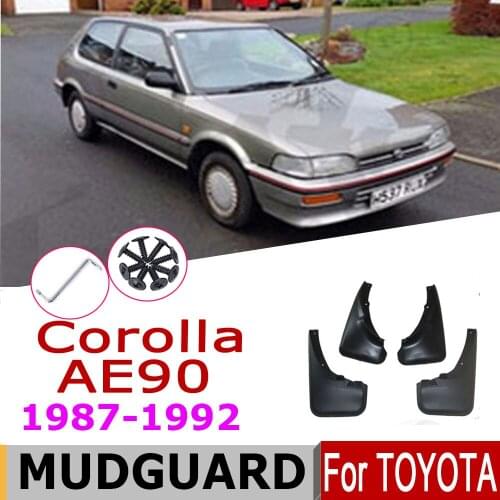 Mudguards For Toyota Corolla 1992 1992-1987 Toyota Corolla Ae90 Over Fender Mud Flaps splash Guards Car Splash Accessories 1991