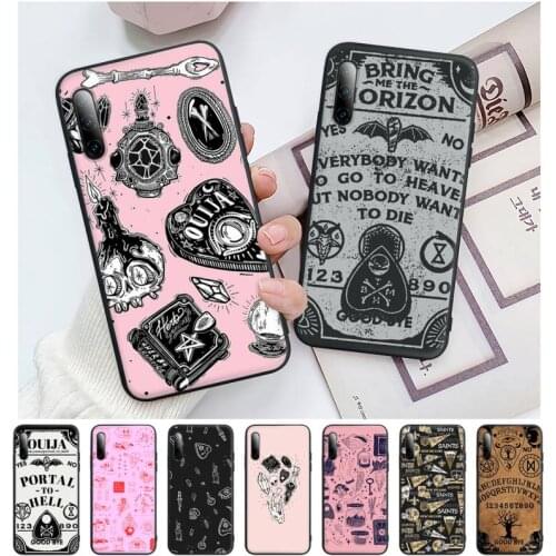 Witches Moon Tarot Witch Ouija Black Mobile Phone Case Cover For Huawei Y6 Y7 Y9 Prime 2019 Y9s Mate 10 20 40 Pro Lite Nova 5t