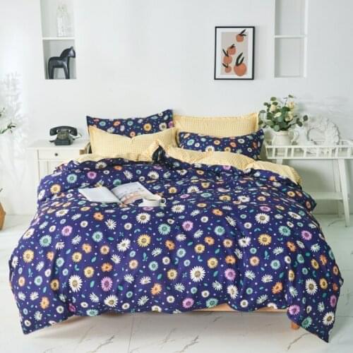 Juwen Home Textile Fashionable skin-friendly comfort Soft Aloe Cotton Sheet Quilt cover Pillowcase Bedding 3/4pcs