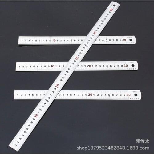 Measuring Instruments Ruler Tape Measure Construction Tools Meter 30cm 50cm Stainless Steel Double-sided Scale Thickened