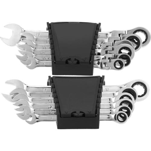 Ratchet Wrench Movable Head Fixed Head 6Pc Auto Repair Set 6-Piece Ratchet Set
