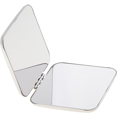 Compact Mirror, Square Double-Sided Pocket Makeup Mirror, 5.6x5.6cm