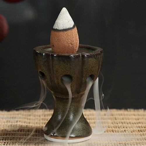 Incense Burner Stable Incense Burner Miniatures Waterfall Backflow Ceramic Holder Nice-looking Decorative for Home