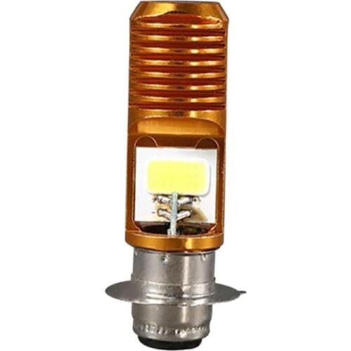 Motorcycle Headlight Bulb with Upgraded COB Chips Super Bright 6000-6500K White Headlamp Headlight Headlamp （Pack of 1