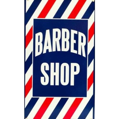 Barber shop flag with American flag 3x5ft any size fabric cool decorate gift flag