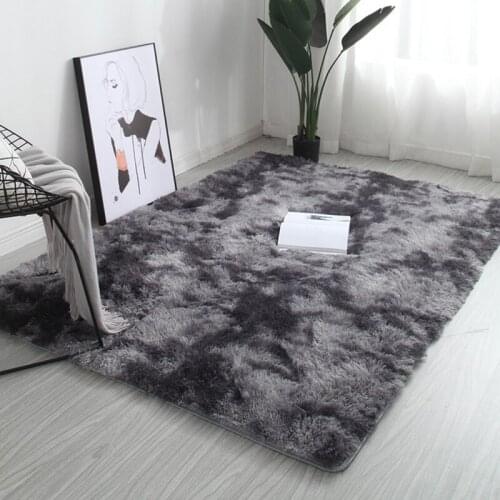 Fluffy Rugs Anti-Skid Shaggy Area Rug Room Carpet Floor Mat Home Bedroom New
