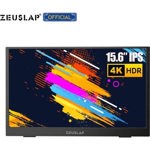 Portable Monitor 15.6” LCD USB C Type C HDMI-Compatible Gaming Monitor 1080P/4K FHD Display for PS4 Laptop Phone Xbox Switch PC
