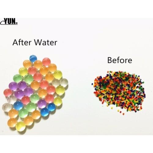 C. 20g Childrens Summer Cooling Water Hydrogel Pearl Shaped Green Crystal Soil Water Beads Mud Grow Ball Wedding Growing Bulbs