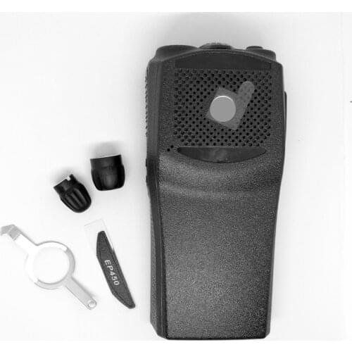 INiTONE Replacement Front Casing with the knobs Repair Housing Cover Shell for motorola EP450 walkie talkie two way radio