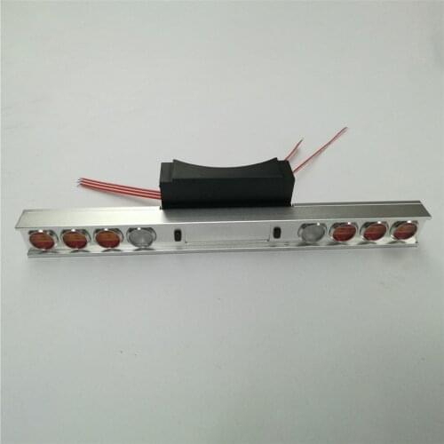 Led Metal Taillight Bar for 1/14 Tamiya King 56344 56301 RC Truck Trailer Tractor Accessories