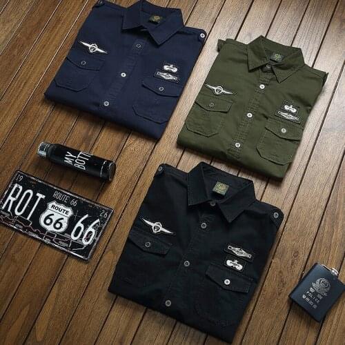 Tactical Shirt Long Sleeve Military Clothes For Men US Army Pilot Shirts Hunting Combat Cotton Clothing Man Outdoor Cargo Shirt