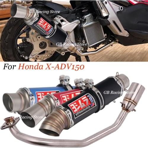 Slip On For Honda X-ADV 150 X ADV150 Motorcycle Exhaust Escape Moto Modified Carbon Fiber Full Yoshimura Muffler System