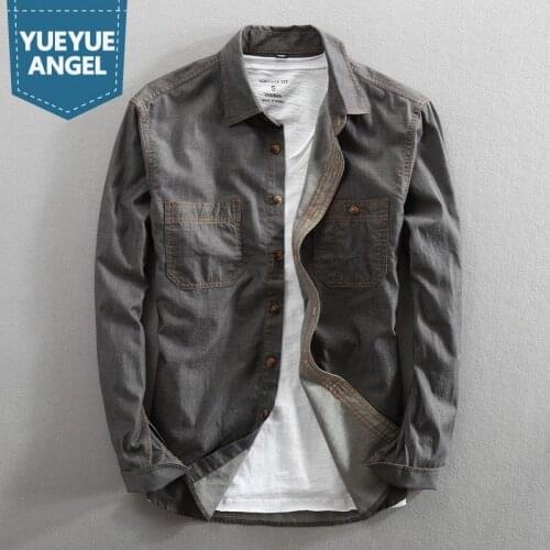 Мужские джинсовые рубашки YueYueAngel China At AliExpress