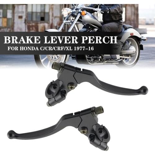 1PC/2PC Black Left/Right Front Motorcycle Motorbike Brake Lever Perch Clutch For HONDA C/CR/CRF/XL 1977-2011 2012 2013 2014 2015
